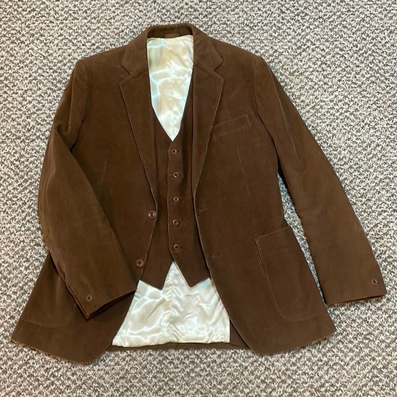 jcpenney Suits & Blazers Vintage Jcpenney Corduroy Blazer Vest